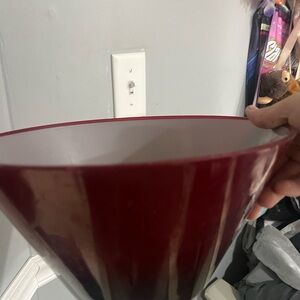 Elegant Red Decorative Bowl